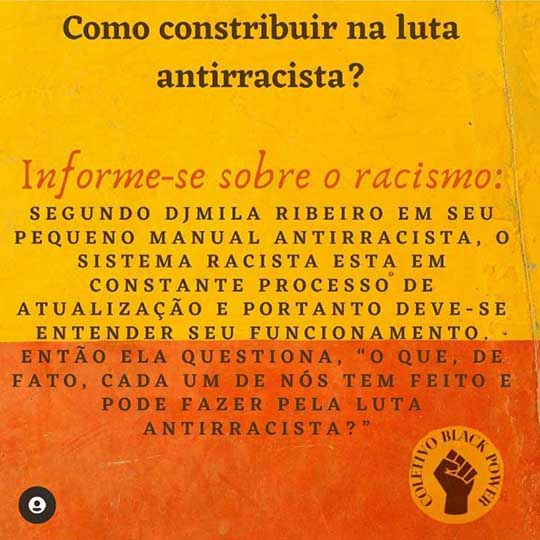 Imagens de posts do instagram do projeto Black Power da Faculdade Unic, Rondonópolis/MT