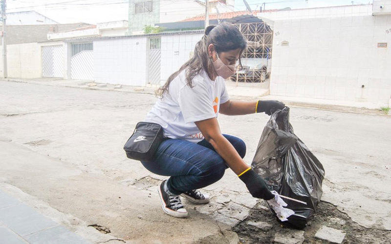 Imagem sobre o projeto de Meio Ambiente: Faculdade Pitágoras Caruaru participa de coleta de resíduos urbanos