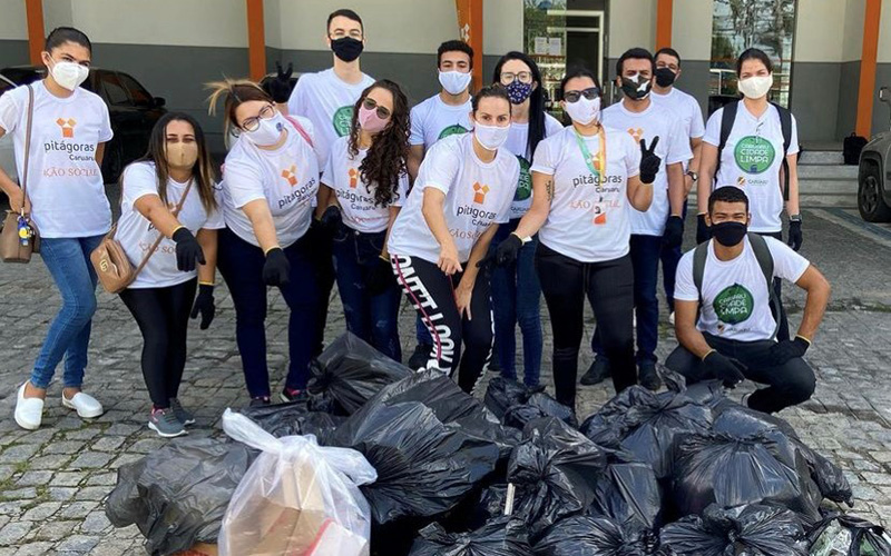 Imagem sobre o projeto de Meio Ambiente: Faculdade Pitágoras Caruaru participa de coleta de resíduos urbanos