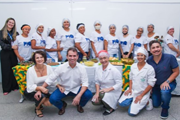 Imagem dos participantes do Curso de Auxiliar de Cozinha